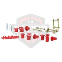 Leaf Spring - Bushing and Greaseable ShFits Ackle/Pin Kit (Spring Shackle) fits rear