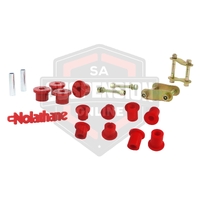 Leaf Spring - Bushing and Greaseable ShFits Ackle/Pin Kit (Spring Shackle) fits rear