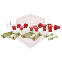 Leaf Spring - Bushing and Greaseable ShFits Ackle/Pin Kit (Spring Shackle) fits rear